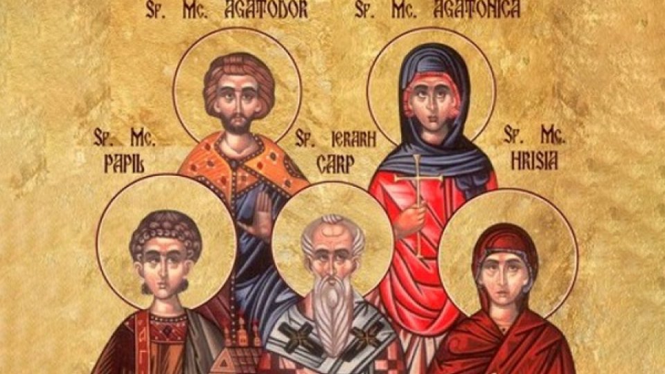 Sf. Mc. Carp, Papil, Agatodor, Agatonica și Florentie
