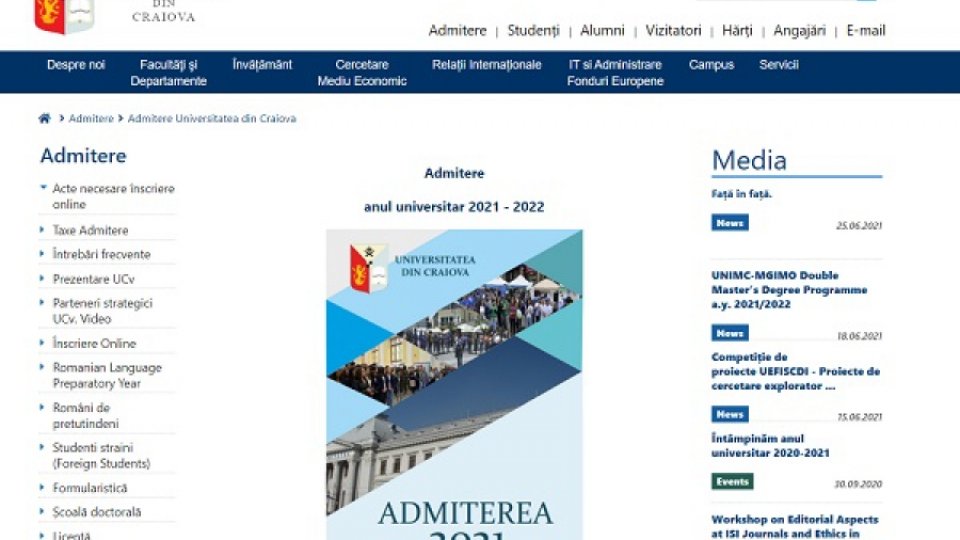 UCV îşi prezintă oferta educaţională
