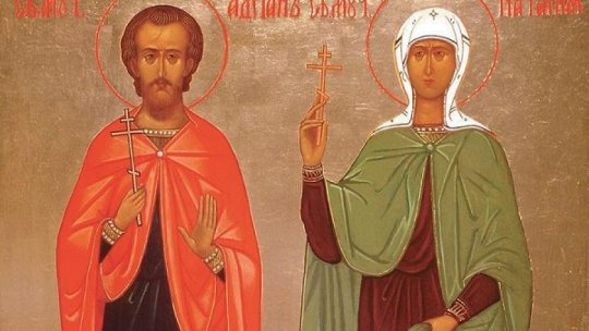 Sf. Mc. Adrian și Natalia, soția sa, Sf. Mc. Atic