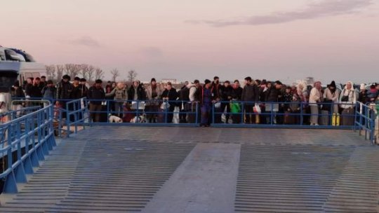 Creşte fluxul de refugiaţi ucraineni care intră pe la Vama Palanca, judeţul Vaslui