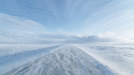 Maramureş: Trafic în condiţii de iarnă pe DN 18, în Pasul Gutâi