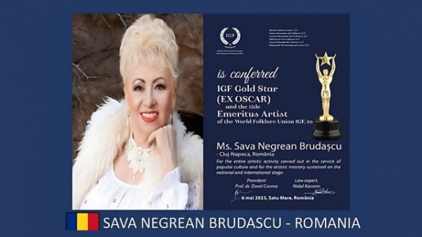 Un Oscar pentru Sava Negrean Brudașcu