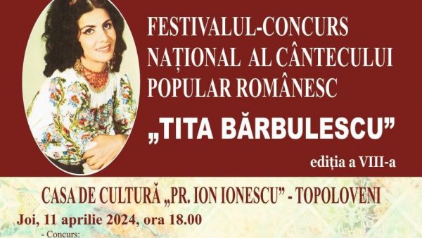 Festivalul "Tita Bărbulescu" revine la Topoloveni