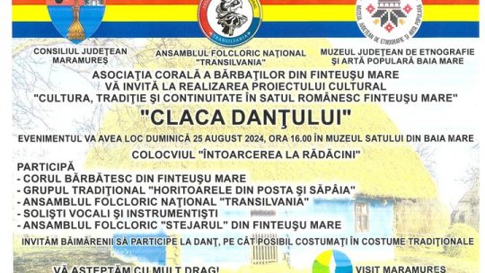 Maramureş: Un vechi obicei rural - 'Claca Danţului', readus în atenţia publicului în Muzeul Satului