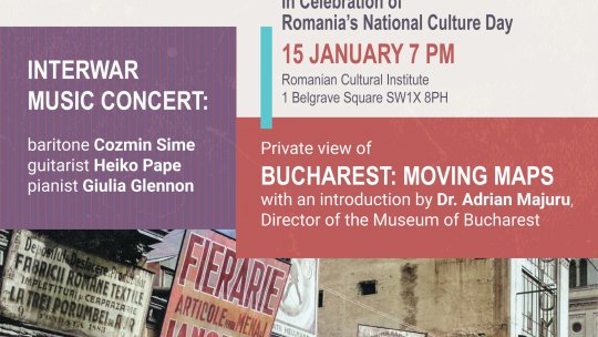 Muzeul Municipiului București și ICR Londra invită publicul la expoziția „București: Hărți în mișcare” / „Bucharest: Moving Maps”