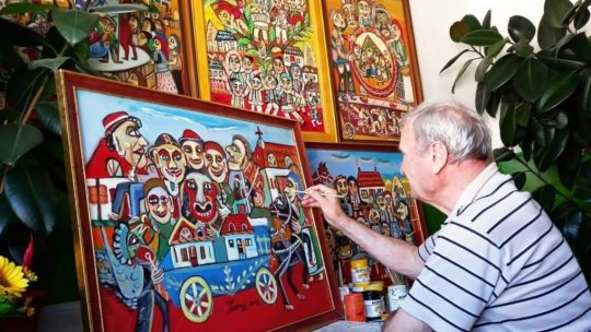 Bădița Ioan Măric la 80 de ani: el pictează viața așa cum ar vrea să o trăim, frumoasă și rotundă, ca o lună plină
