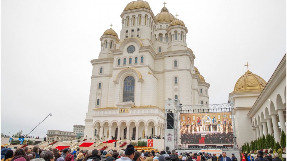 Pictura monumentală din Catedrala Națională, binecuvântată într-o slujbă specială