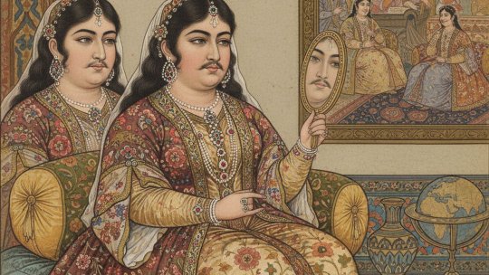 Prințesa persană care a redefinit frumusețea feminină cu trăsături masculine și mustață