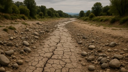 Arad: Două râuri au secat; primarul din Mişca spune că nu a mai fost niciodată aşa secetă