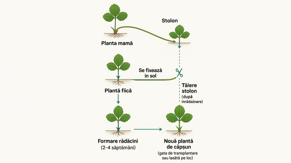 Știai că poți planta stoloni de căpșuni și vara? Află cum