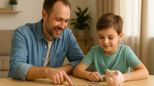 Educația financiară în familie: Cum să-i înveți pe copii valoarea banilor