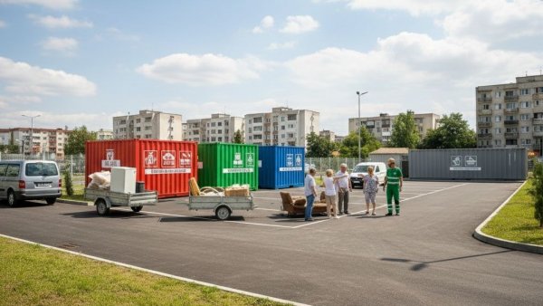 Caracal devine primul oraș din județ cu un centru modern pentru deșeuri mari