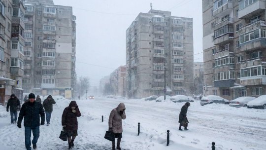 Capitala și 16 județe se află sub alertă meteo de ninsori și vânt puternic, valabilă până duminică dimineața
