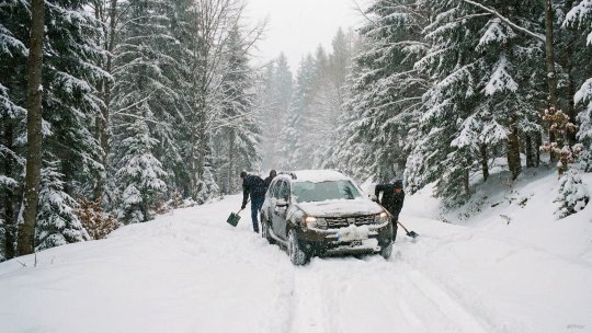 Intervenții de urgență în mai multe județe din cauza zăpezii abundente