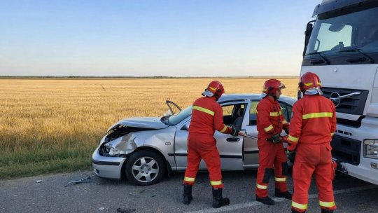 Accident rutier în județul Brăila: Circulație întreruptă între Silistraru și Urleasca
